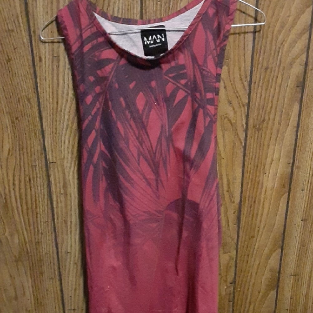 MAN Red Tank Top for Men